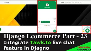 Django Ecommerce Part 23 | How to integrate live chat in django website | Tawk to live chat feature
