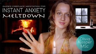 𝗔𝗟𝗠𝗢𝗦𝗧. Deep Meditation for Anxiety & Overthinking Meltdown | Fireplace Sounds