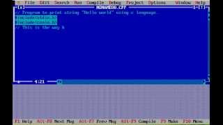 c programming tutorial: Printing a String "Hello World"