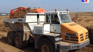 Liebherr Dumper Prototyp - Felderprobung / A 8, Leonberg, Germany, 05.05.2006.