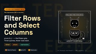 Filter Rows and Select Columns in Polars — Python Tutorial