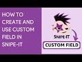 HOW TO USE CUSTOM FIELDS ON Snipe-IT