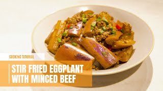 Stir Fried Eggplant with Minced Beef & Garlic Sauce | Lunch | Dinner | Umami Recipe