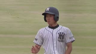 桶田涼斗(背番号6)左中間2塁打