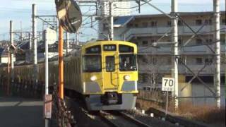 西武国分寺線の新旧2000系電車が西武園線と直通運転／西武園＠SONY WX10