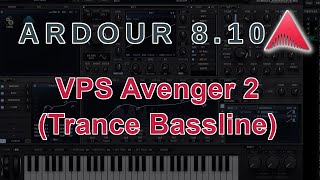 Trance Bassline Tutorial | VPS Avenger 2 \u0026 Ardour DAW | Mid-Bass Sound Design (No-Talk)