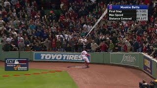 CLE@BOS Gm3: Betts sprints 17.7 mph to make the grab