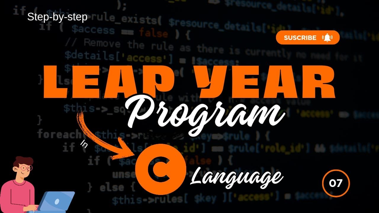 C Program To Check Leap Year Leap Year Program In C Youtube
