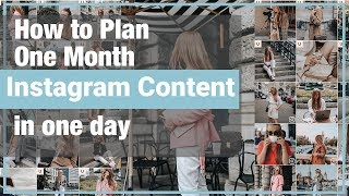 HOW TO CREATE 30 DAYS OF INSTAGRAM CONTENT JUST IN ONE DAY