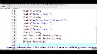 How to Add Two Distances (in inch-feet) System Using Structures