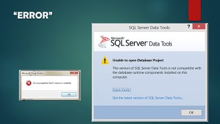 SQL Server Data Tool and DacFX Error