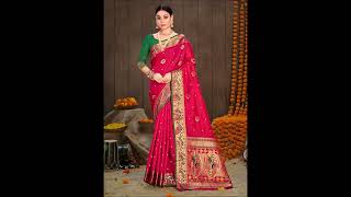 Sangam Prints Sarika Silk Paithani Silk Saree,#9004837547