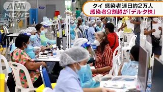 タイで連日約2万人の感染者　9割超が「デルタ株」(2021年8月11日)