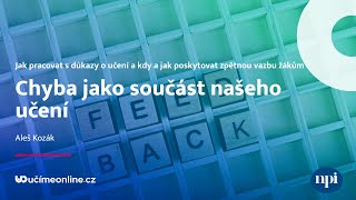 Chyba jako součást našeho učení / Jak pracovat s důkazy o učení a zpětná vazba žákům #150