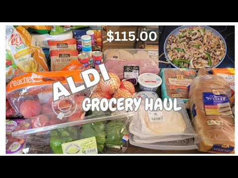 Grocery Haul Aldi Haul Youtube