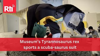 Taichung transforms mechanical T-rex into scuba diver | Taiwan News | RTI