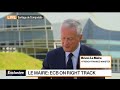 ecb on right track rates appropriate france s le maire