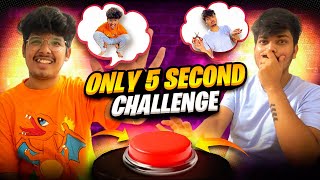 Funniest 5 Second Challenge 🤣 Between Jash \u0026 Ritk **Crazy Dares** 😱|| Two side Gamers