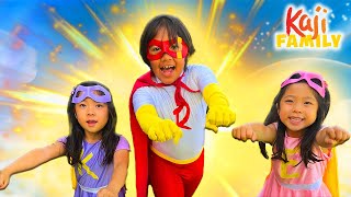 Ryan Emma and Kate are Superheroes In Real Life!