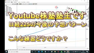 Youtube株塾塾生です。日経225の今後の予想パターンと練習方法