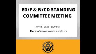 6/5/2023- Economic Development & Finance and Neighborhood & Community Development Standing Committee