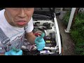 ae86 ラジエターを磨きまたけど・・・・polishing the radiator.