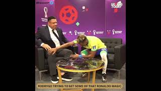 THIS Brazil young superstar touches Ronaldo's feet | Sports Today