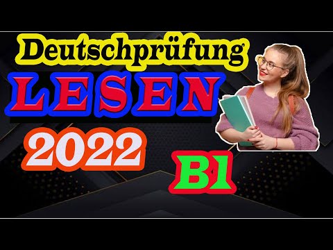 Prüfung B1 LESEN/TELC B1 LESVERSTEHEN MIT LÖSUNGEN-2022 - YouTube