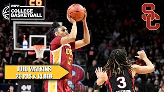 JuJu Watkins scores 23 \u0026 USC hands Rutgers WORST LOSS IN SCHOOL HISTORY! 😳 | ESPN College Basketball