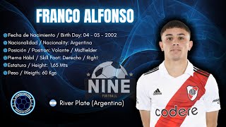 Franco Alfonso #8 // Volante - Midfielder // River Plate 2023