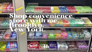 Shop convenience store with me, Brooklyn, New York,4k.