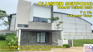 Cluster Serpong 7x12 Cuma 10jt Free Biaya, Dekat Stasiun Rawa Buntu, Tol di Sagara Residence Serpong