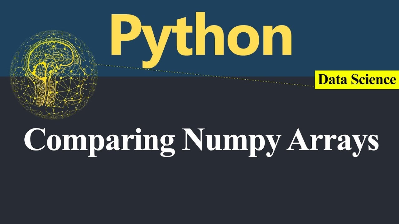 Comparing Numpy Arrays In Python Hindi Youtube