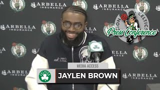 Jaylen Brown: Marcus Smart is a BIG Reason Why We've Turned it Around | Celtics vs Jazz