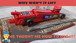 HOW TO SET UP A HYDRAULIC FLOOR JACK | HOW TO USE A HYDRAULIC FLOOR JACK