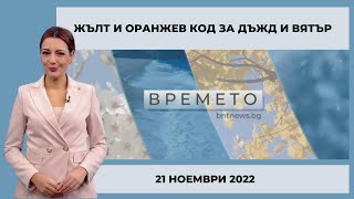 Жълт и оранжев код за дъжд и вятър