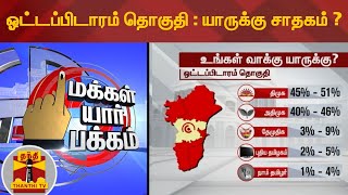 ஓட்டப்பிடாரம் தொகுதி : யாருக்கு சாதகம் ? | மக்கள் யார் பக்கம் | Thanthi TV Opinion Polls 2021