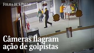 Câmeras de segurança do Palácio do Planalto mostram ação de golpistas