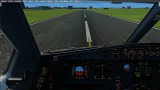 p3dv4 a330 landing at sydney airport yssy