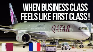 WORLD'S BEST BUSINESS CLASS SEAT / QATAR AIRWAYS QSUITE  Doha - Paris CDG [BUSINESS CLASS]