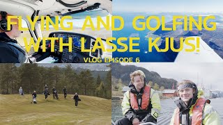 FLYING AND GOLFING WITH LASSE KJUS AND CREW! | VLOG 6