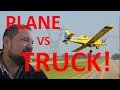 Cropduster nearly HITS truck!