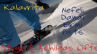 Full Styga snowboarding in Kalavrita