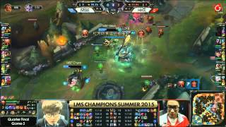 HKE vs. MSE - Game 3 - Round 1 - LMS Summer Playoffs 2015 (English)