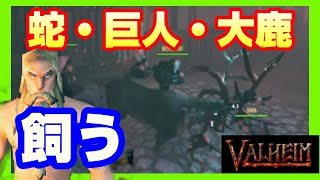 【Valheim】スピル的チュートリアル♯2９ 蛇・巨人・大鹿！飼い方！【初心者攻略】