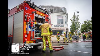 Snackbar zwaar beschadigd na brand Nagtzaamstraat, Haarlem