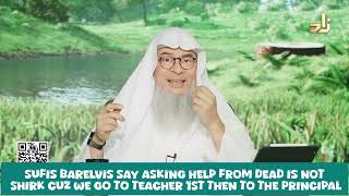 Sufis Barelvis say asking help from dead is not shirk cuz we go to teacher 1st then to the Principal