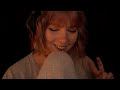 casual asmr close up whispered ramble u0026 no editing comfy sounds towel scratching