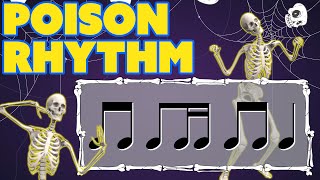 Dancing Skeletons Halloween Poison Rhythm - ti tika