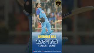Shubman Gill maiden T20I Century Highlights | India vs New Zealand #shorts #cricket